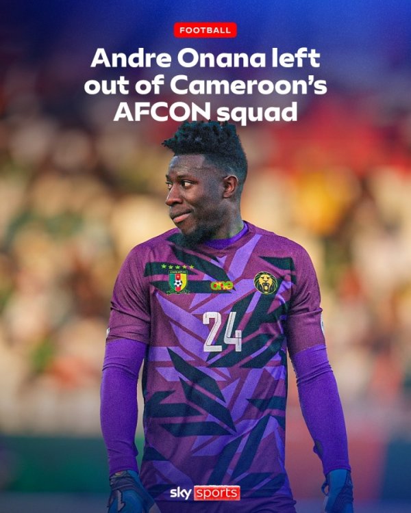 贻害无尽…29岁奥纳纳被曼联弃用，上月世初赛出局+现无缘非洲杯